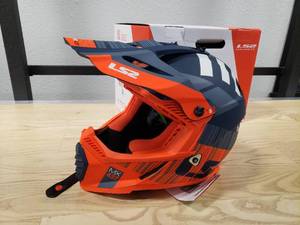 lot 135 image: LS2 Gate Helmet - Gloss RedBlue - Small