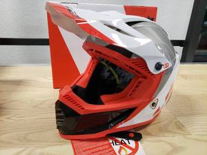 lot 141 image: LS2 Gate Launch Helmet - Gloss WhiteRedBlack - XS