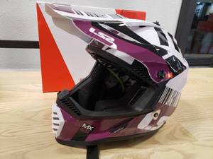lot 142 image: LS2 Gate YOUTH Xcode Helmet - WhiteViolet - Small