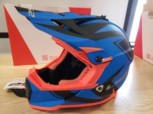 lot 164 image: LS2 Gate Two Face helmet - Blue  Orange - 3XL