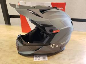 lot 166 image: LS2 Gate Two Face helmet - Matte Gray  Black - 3XL