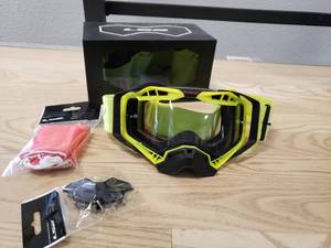lot 173 image: LS2 Aura Googles - Black with Hi-Viz Yellow
