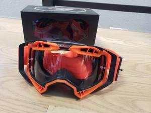 lot 174 image: LS2 Aura Googles - Black with Hi Viz Orange