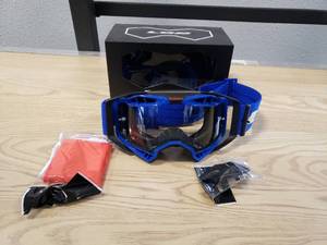 lot 178 image: LS2 Aura Googles - Black  Blue with clear lens