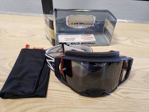 lot 179 image: Lucid googles - Blackwhite with Silver mirror lens