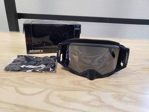 lot 191 image: Castle Stage II Over The Glasses Frame Snow Googles - Matte Black with mirror lens