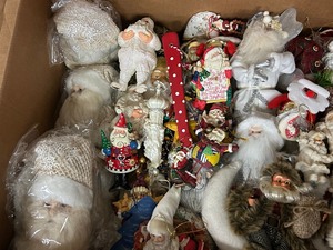 Large Lot of Assorted Santa Heads