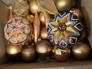 Assortment of Bronze and Gold Ornaments
