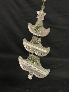 Lot of Silvestri Glass Fusion Christmas Tree Ornaments