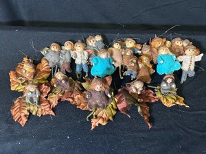 Assortment of Acorn People Ornaments