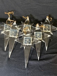 6 Plastic Cross Ornaments