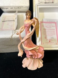 4 Thomas Kinkade Messengers from above Angel Ornaments