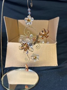 Lot of Gold Flower Tree Decorations