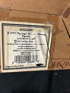 JimShore Heartwood Creek Unused Christmas Angel Ornament
