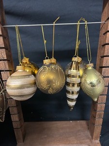 Variety of GreenBronze Glass Ornaments