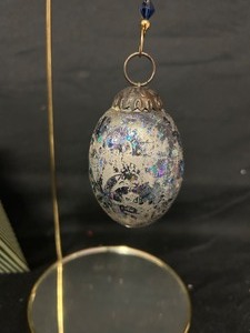 3 Hand Painted Egg Ornaments