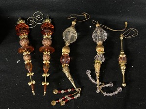 Assorted Crystal Beaded Ornaments