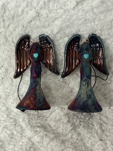 2 Handcrafted J.Dill Angel Ornaments