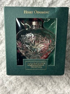 Marquis by Waterford Glass Puffed Heart Ornament