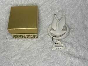 Porcelain Dove Ornament