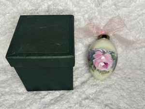 Hand Painted Porcelain Egg Ornament