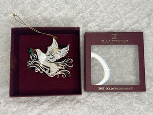 24kt Gold Finished Brass Baldwin Dove
