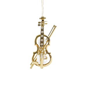 Swarovski Gold Plated Violin