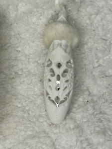 Porcelain Santa Small Ornament