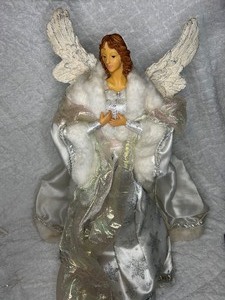 White Christmas Angel Tree Topper