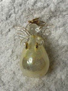 24kt Gold Lined Glass Angel Ornament