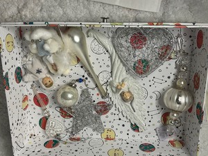 Decorative Box with Assorted Ornaments