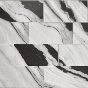 lot 15 image: Daltile Rapport Panda Marble Polished 12 in. x 24 in. Glazed Porcelain Floor and Wall Tile (408 sq. ft.)