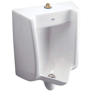 lot 28 image: Omni-Flow 0.125 GPF to 1.0 GPF Urinal in White