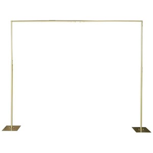 lot 46 image: 118.2 in. x 118.2 in. Heavy-Duty Wedding Backdrop Stand Kit with Metal Steel Base Arbor