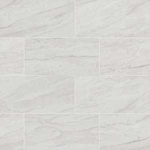 lot 60 image: TrafficMaster Vigo White 12 in. x 24 in. Matte Ceramic Stone Look Floor and Wall Tile (496 sq. ft.)