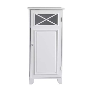 lot 106 image: Teamson Home Dawson 15 in. W x 32 in. H x 13 in. D Freestanding Slim Floor Storage Cabinet, White