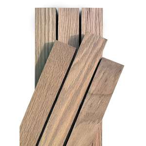 lot 115 image: 107 Boxes - Weaber Slat Walls  Prefinished Oyster Red Oak 14 in. x 2 in. x 3 ft.  37 Piece Pack