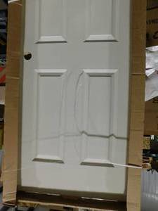 lot 112 image: (2) 30 x 80 6 Panel Hollow Core Interior Doors