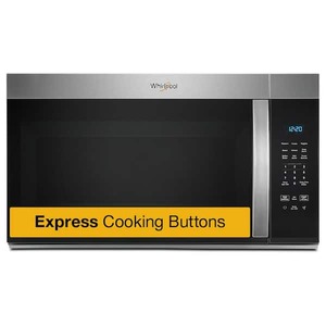 lot 124 image: Whirlpool 30 in. 1.7 cu. ft. Over-the-Range Microwave in Stainless Steel Finish with Express Cooking Buttons