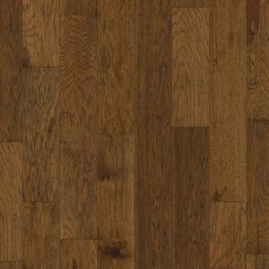 lot 134 image: Shaw Western Espresso Hickory 38 in. T X 5 in. W Click-Lock Scraped Engineered Hardwood Flooring (766 sq.ft.)
