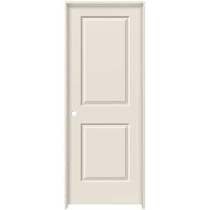 lot 167 image: JELD-WEN 36 in. x 80 in. 2 Panel Cambridge Primed Right-Hand Smooth Molded Composite Single Prehung Interior Door