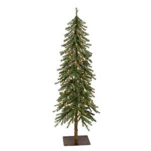 lot 207 image: 6 ft. Prelit Alpine Artificial Christmas Tree with 200 Lights