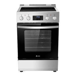 lot 225 image: LANBO 24 in. 4 Burner Elements Freestanding Electric Range in Stainless Steel with Air Fry, Rotisserie and True Convection