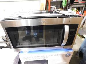 lot 127 image: Whirlpool 30 in. 1.7 cu. ft. Over-the-Range Microwave in Stainless Steel Finish with Express Cooking Buttons