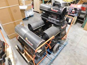 lot 132 image: Pallet lot of Mr. Heater Torpedo Heaters For parts or Repair