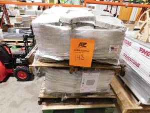 lot 148 image: (2) Nantucket Pavers Berkshire 13 in. x 19 in. Gray Variegated Irregular Paver Kit (60-Pieces per Pallet)
