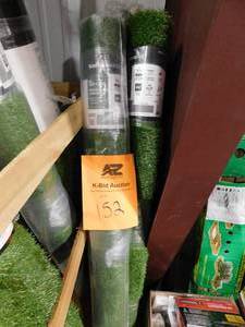 lot 152 image: (4) TrafficMaster Pre Cut Turf 5 ft. x 7 ft. Green Artificial Grass Rug