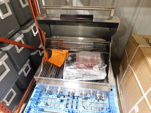 lot 158 image: SPIRE 5-Burner Built-In Propane Gas Island Grill Head in Stainless Steel with Rear Burner
