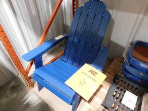 lot 162 image: Blue Adirondack Chair
