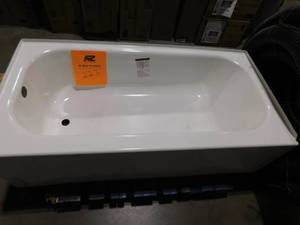 lot 223 image: Bootz Industries Maui 60 in. x 30 in. Soaking Bathtub with Left Drain in White